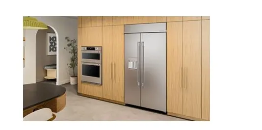 KBSD742SPS KitchenAid 25.1 Cu Ft Built‑In Side‑By‑Side Refrigerator – Stainless Steel with Exterior Dispenser and LED Lighting-2