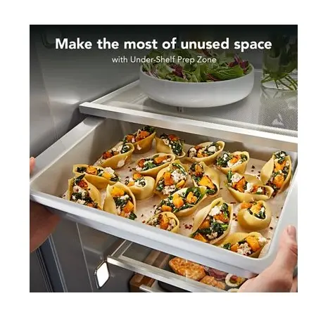 KBSD742SPS KitchenAid 25.1 Cu Ft Built‑In Side‑By‑Side Refrigerator – Stainless Steel with Exterior Dispenser and LED Lighting-9
