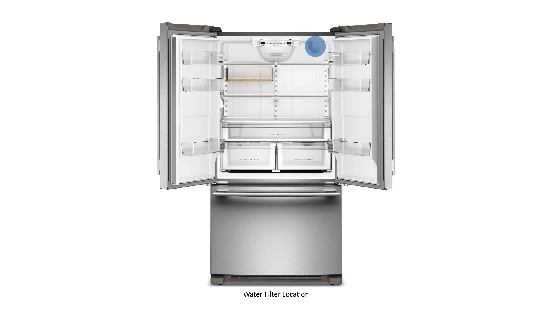 KRFC136SPS KitchenAid 20 Cu Ft French Door Refrigerator - Counter Depth Stainless Steel-2