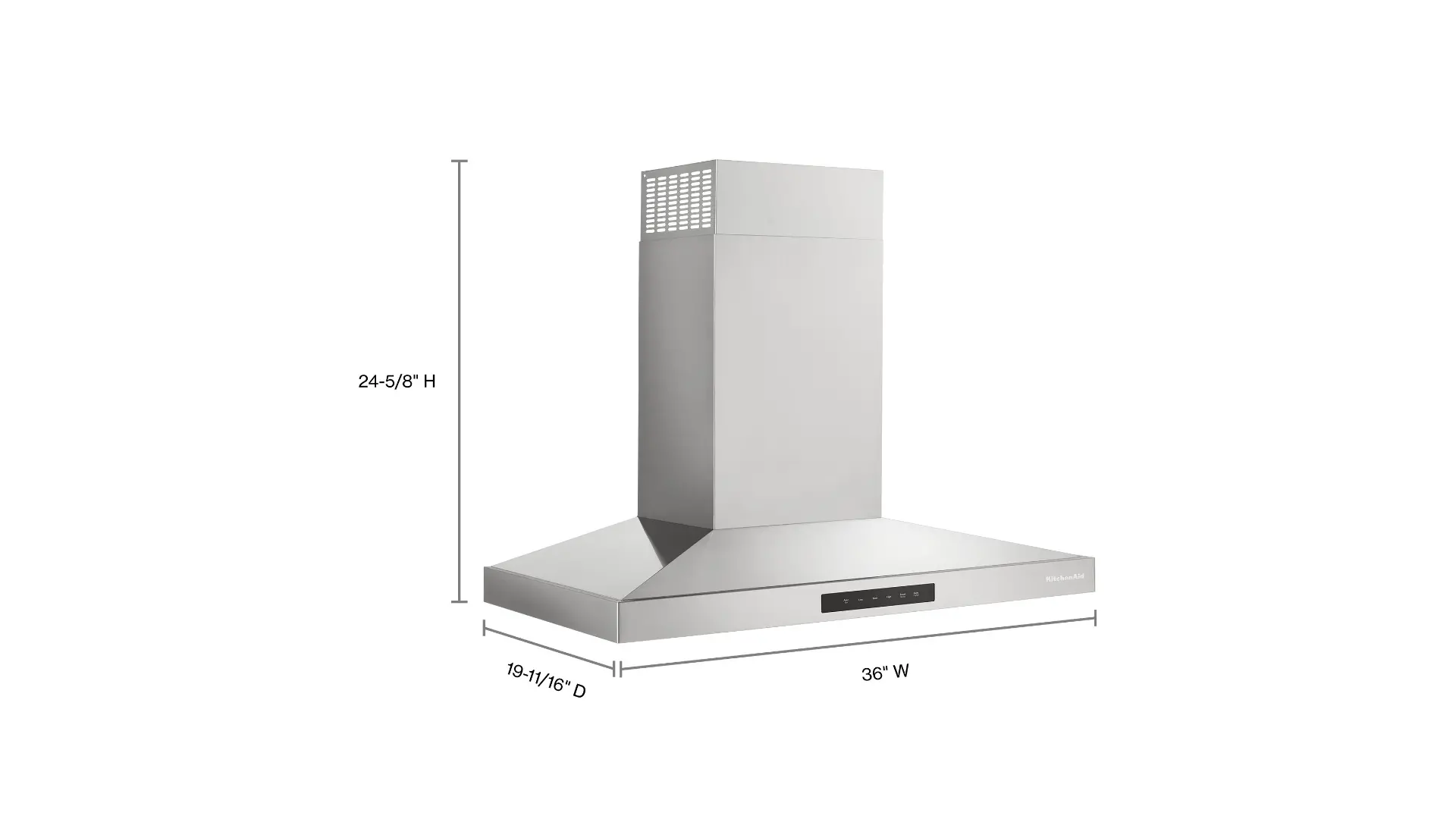 KVWC736SSS KitchenAid 36 Inch Wall Mount Canopy Hood Vent - Stainless Steel-3