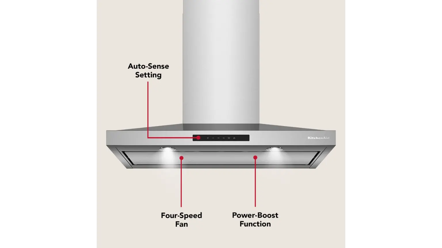 KVWC736SSS KitchenAid 36 Inch Wall Mount Canopy Hood Vent - Stainless Steel-8
