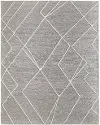 Euclid 5 x 8 Gray and Ivory Area Rug