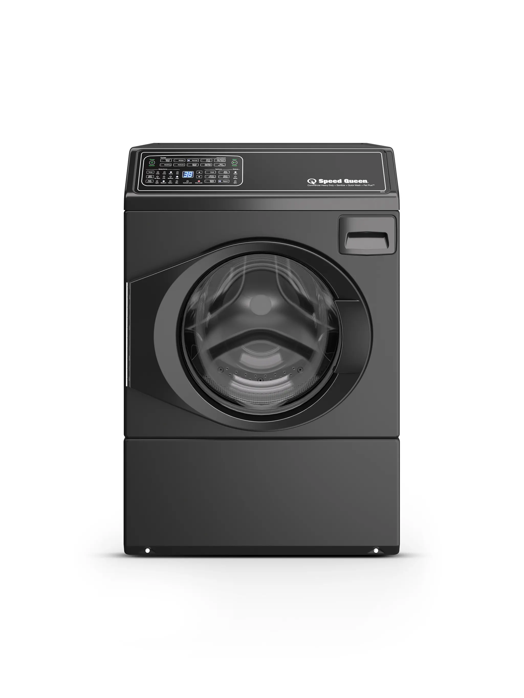 FF7011BN Speed Queen 3.5 Cu Ft Left-Hinge Front Load Washer - Black-1