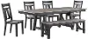 Holly Manor Gray Extendable Dining Table