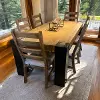 Pacifico Caramel and Black Counter Height Dining Table