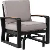 Bruges Gray Gliding Patio Lounge Chair