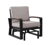 Bruges Gray Gliding Patio Lounge Chair