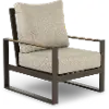 Hudson Beige Patio Lounge Chair