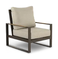 Hudson Beige Patio Lounge Chair