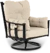Seville Beige Patio Swivel Club Chair