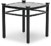 Seville Black Patio End Table