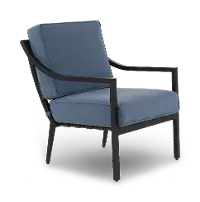 Charlotte Blue Patio Club Chair