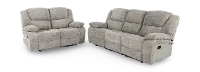Hyde Park Tweed Gray 2 Piece Sofa and Loveseat Set