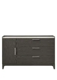 CHD101-N45 Nadia Dark Gray 3-Drawer Dresser