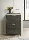 CHD101-N35 Nadia Dark Gray 4-Drawer Chest