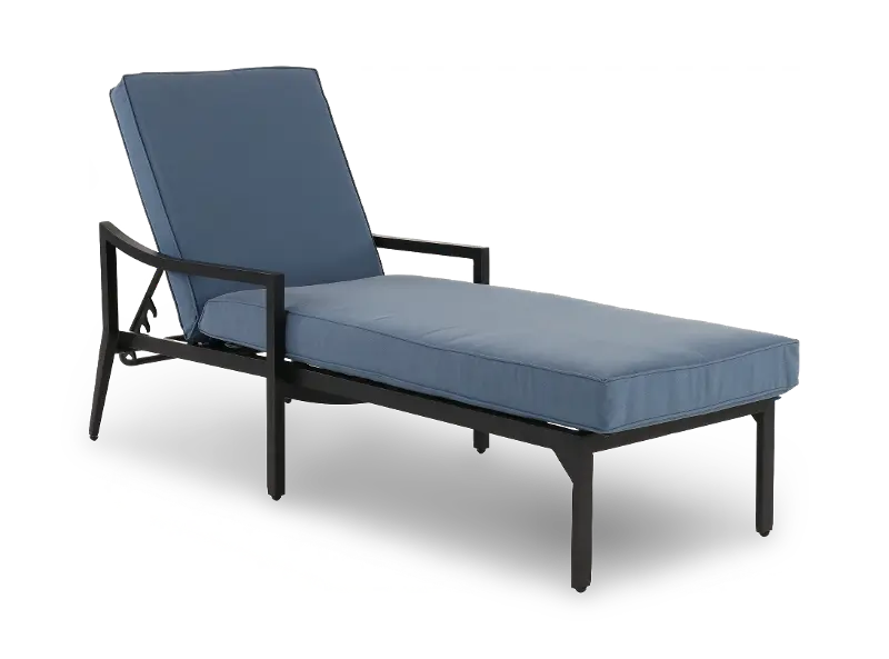 Charlotte Blue Patio Chaise Lounge Chair