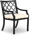 Lucia Brown Patio Dining Armchair