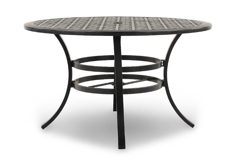 Lucia Brown Round Patio Dining Table