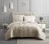 Mansfield Tan King 3-Piece Coverlet