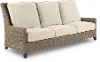 Braden Beige Patio Sofa