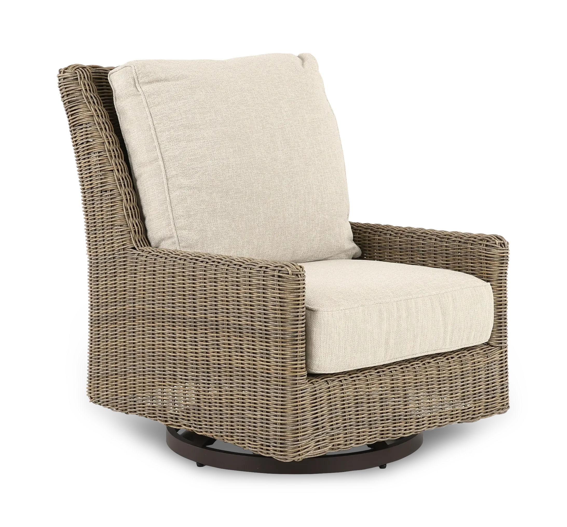 Braden Beige Patio Motion Lounge Chair-1