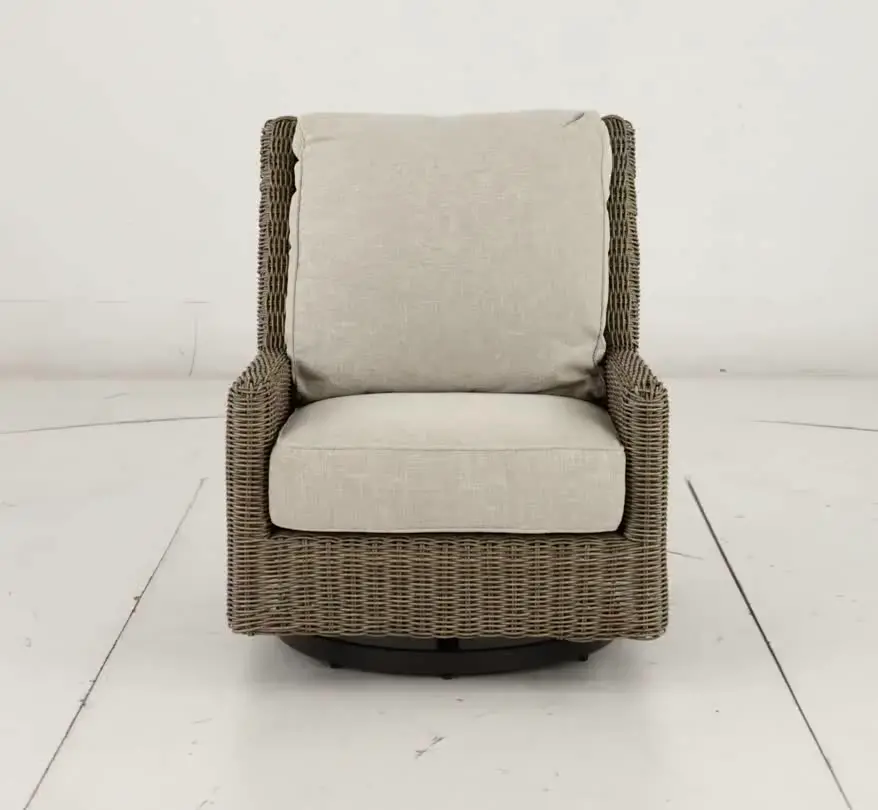 Braden Beige Patio Motion Lounge Chair-10