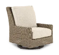 Braden Beige Patio Motion Lounge Chair