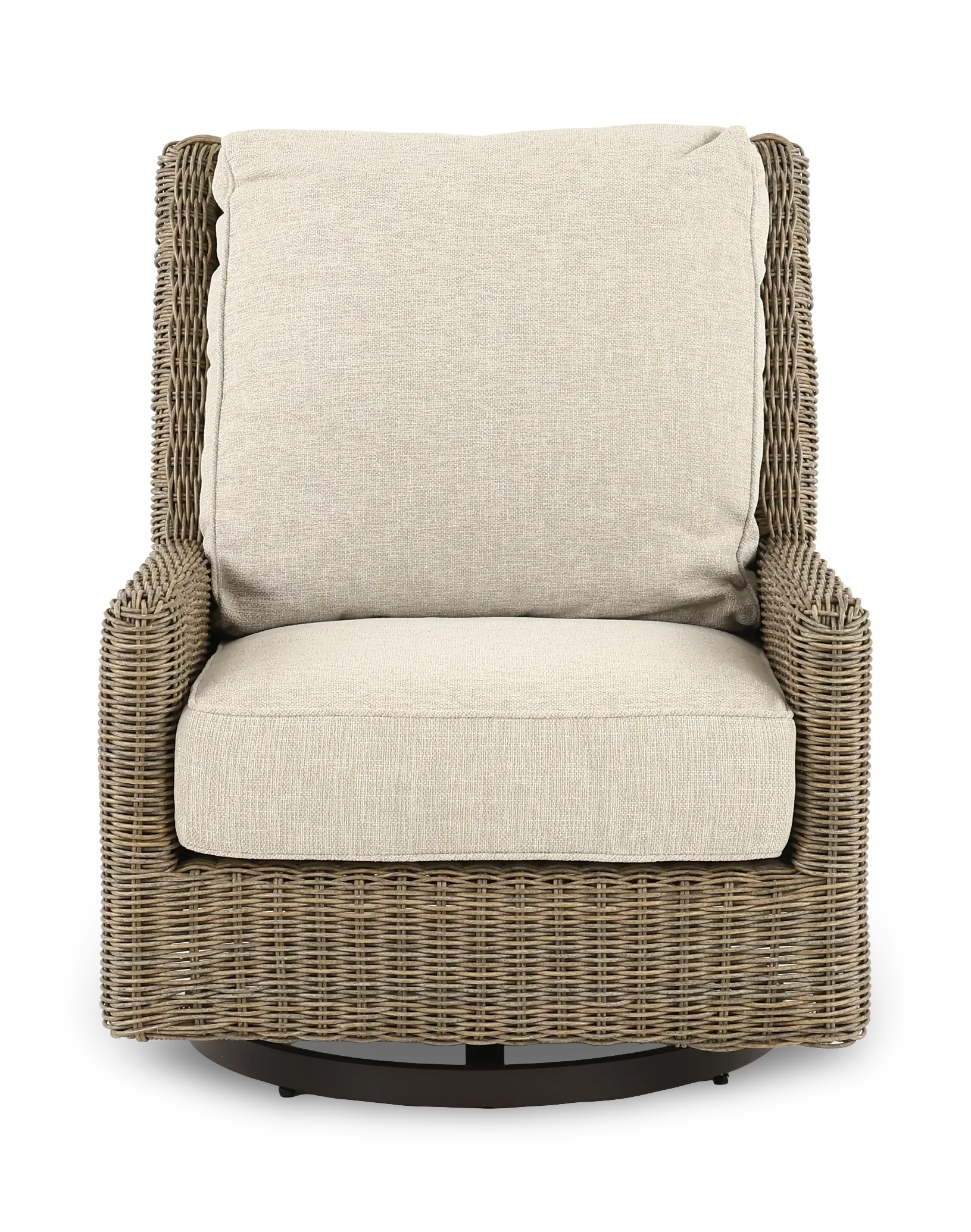 Braden Beige Patio Motion Lounge Chair-4