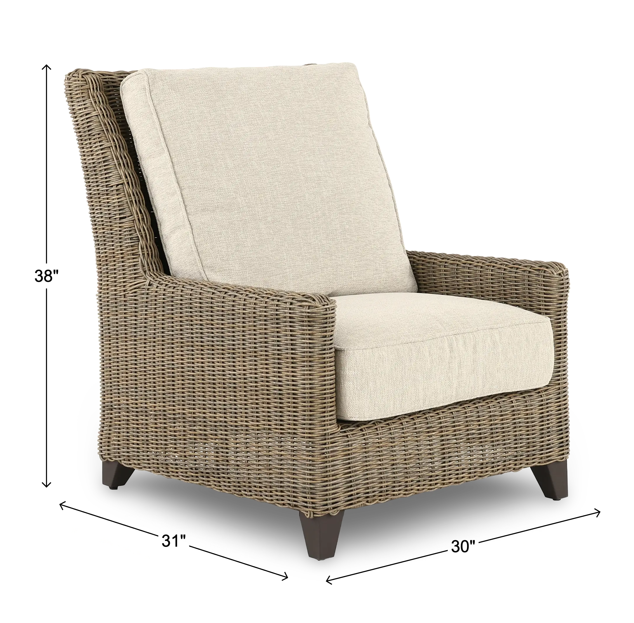 Braden Beige Patio Lounge Chair-3