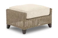 Braden Beige Patio Ottoman
