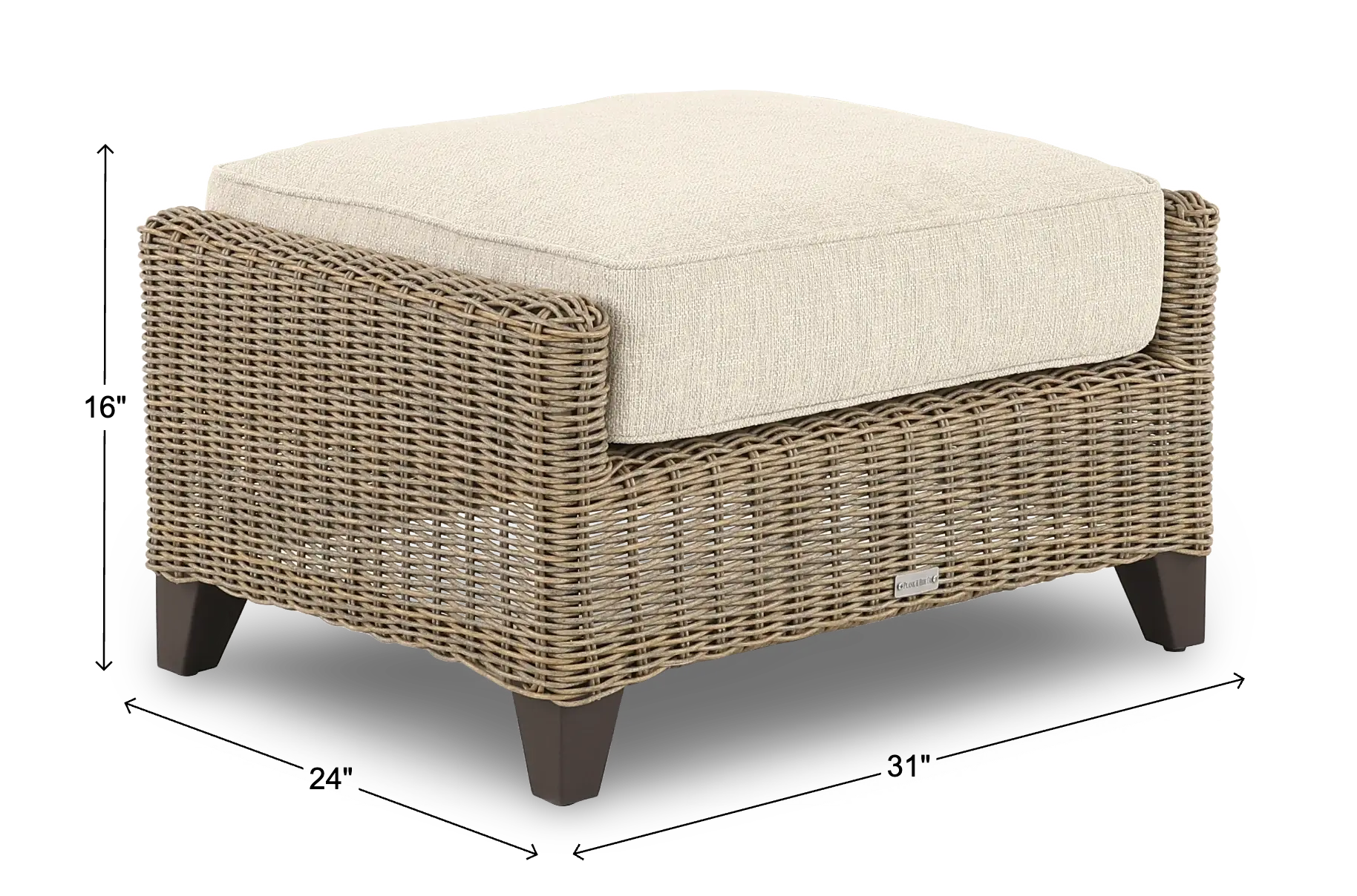 Braden Beige Patio Ottoman-3