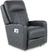 10X-747/LB206150 Finley Onyx Power Rocker Recliner with Adjustable Headrest and Lumbar Support
