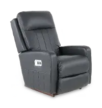 10X-747/LB206150 Finley Onyx Power Rocker Recliner with Adjustable Headrest and Lumbar Support