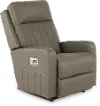 10U747/LB206175 Finley Stone Light Gray Power Rocker Recliner with Adjustable Headrest and Lumbar Support