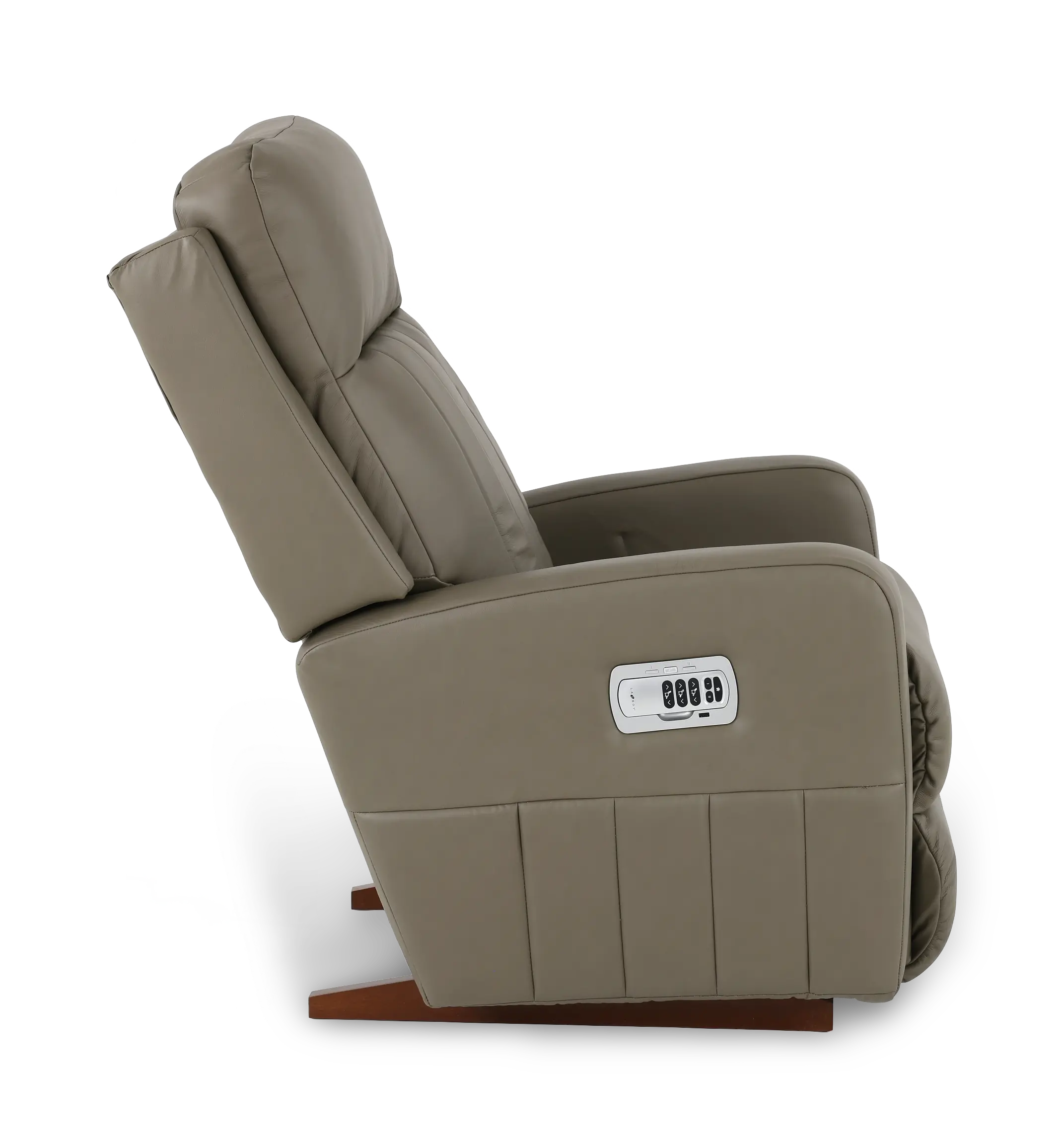 10X-747/LB206175 Finley Stone Light Gray Power Rocker Recliner with Adjustable Headrest and Lumbar Support-6