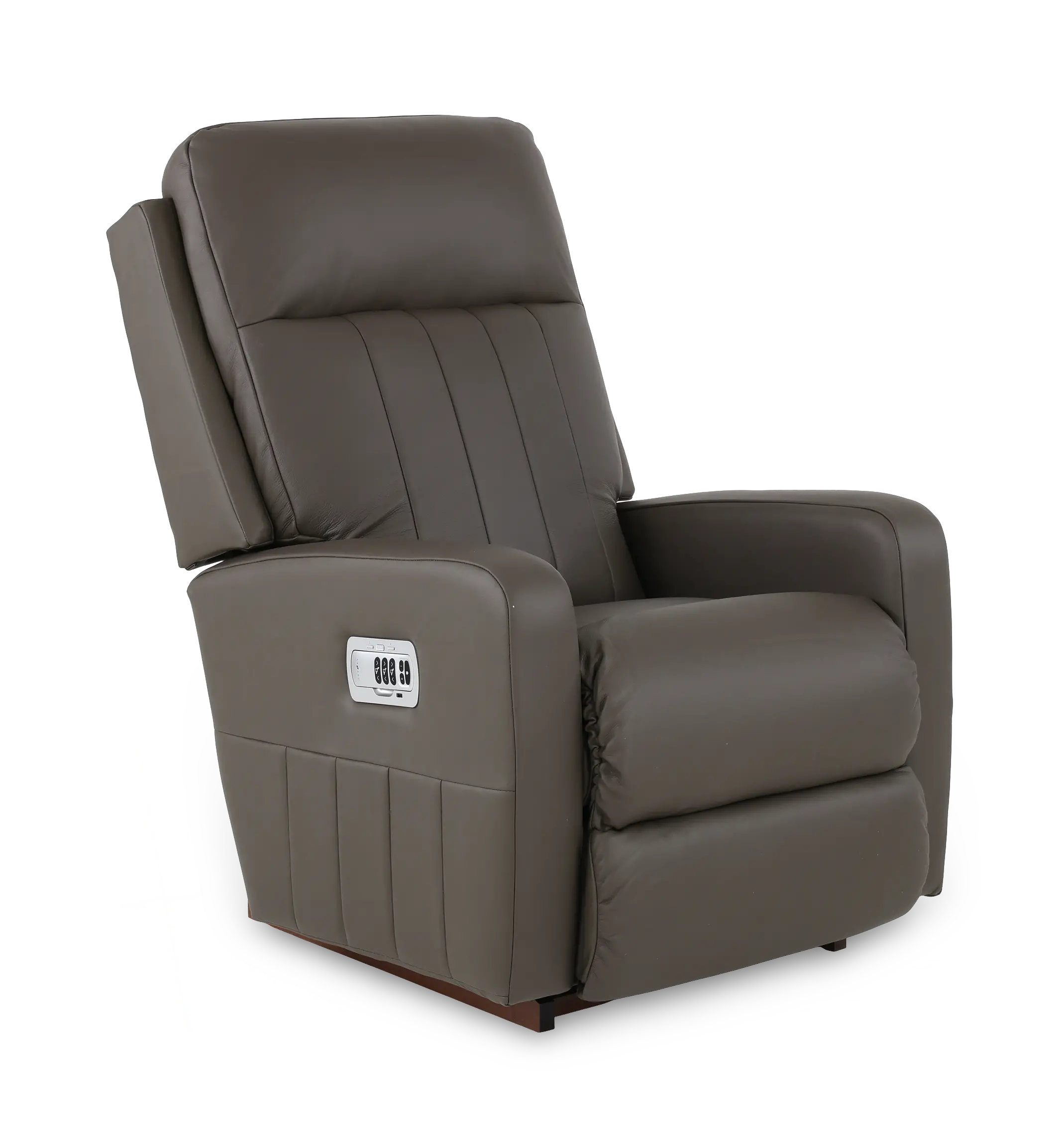 10X-747/LB206178 Finley Otter Gray Power Rocker Recliner with Adjustable Headrest and Lumbar Support-1