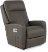 10U747/LB206178 Finley Otter Gray Power Rocker Recliner with Adjustable Headrest and Lumbar Support