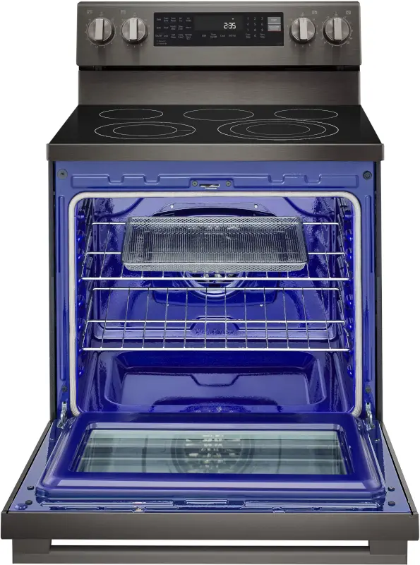 LREN6325ZE LG 6.3 Cu Ft Single Oven Electric Smart Range - Black Stainless Steel-10