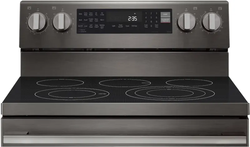 LREN6325ZE LG 6.3 Cu Ft Single Oven Electric Smart Range - Black Stainless Steel-12