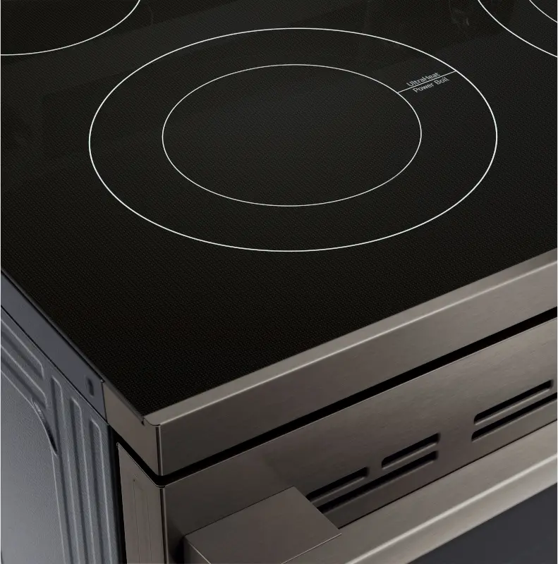 LREN6325ZE LG 6.3 Cu Ft Single Oven Electric Smart Range - Black Stainless Steel-14