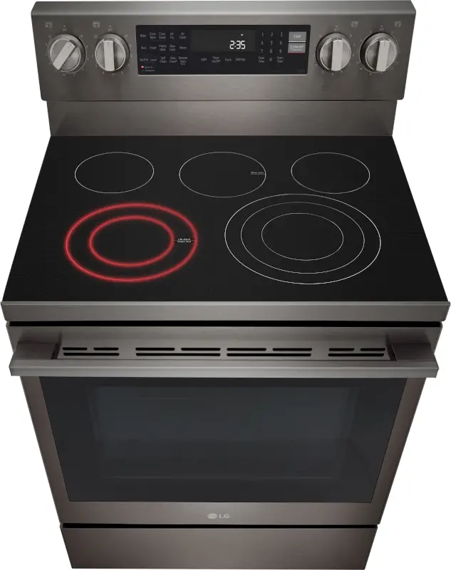 LREN6325ZE LG 6.3 Cu Ft Single Oven Electric Smart Range - Black Stainless Steel-17