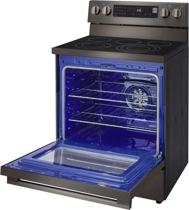LREN6325ZE LG 6.3 Cu Ft Single Oven Electric Smart Range - Black Stainless Steel-18