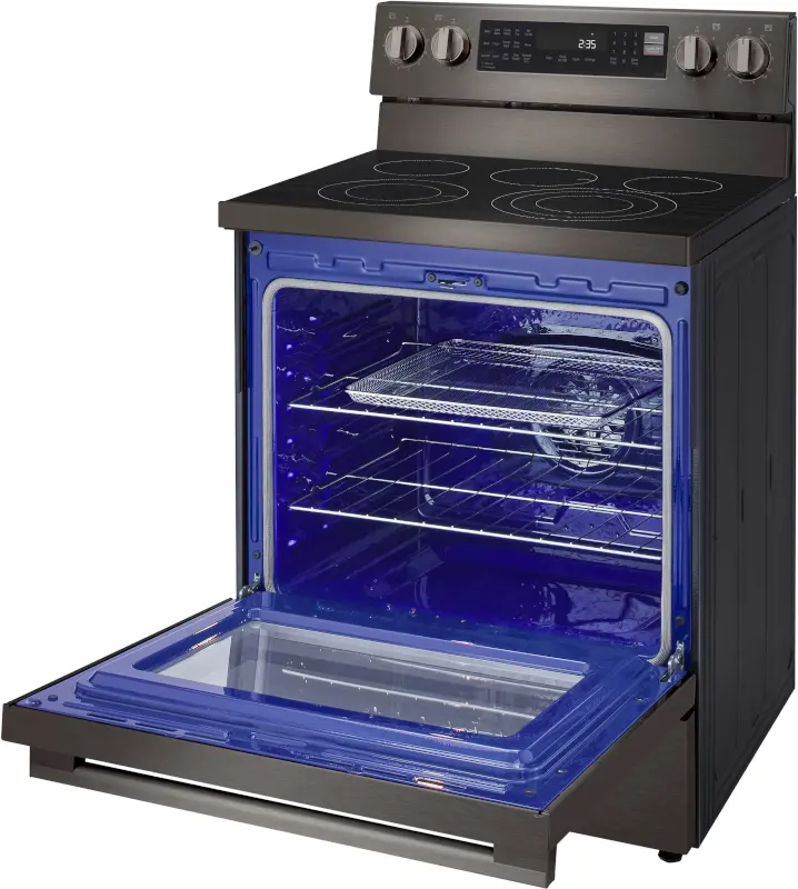 LREN6325ZE LG 6.3 Cu Ft Single Oven Electric Smart Range - Black Stainless Steel-19