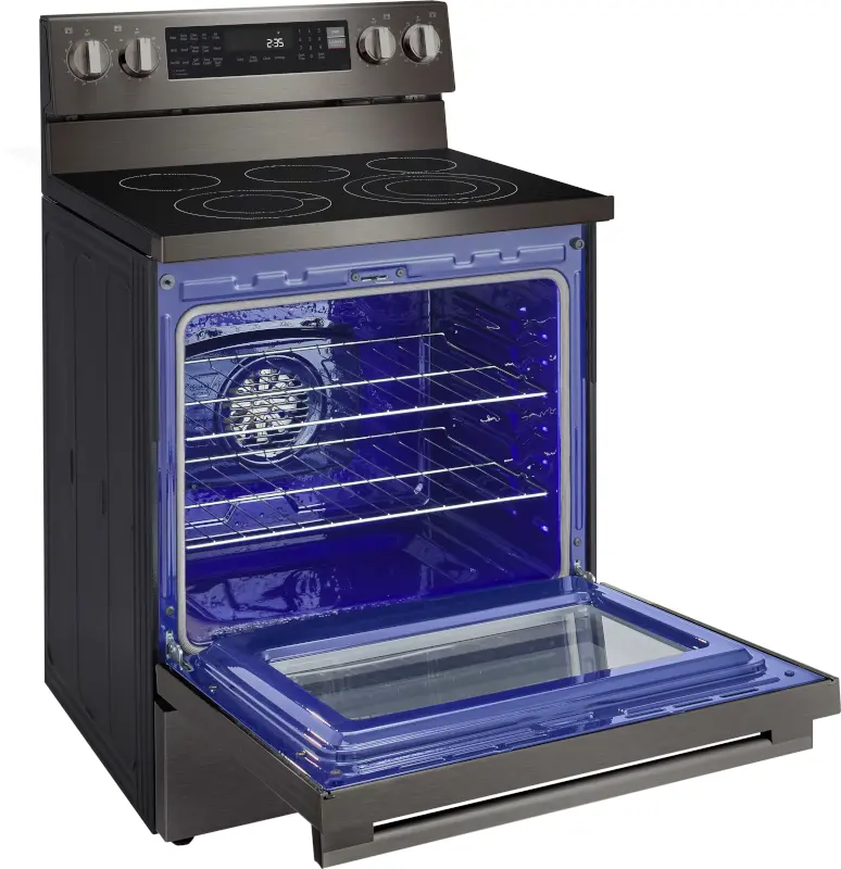 LREN6325ZE LG 6.3 Cu Ft Single Oven Electric Smart Range - Black Stainless Steel-22