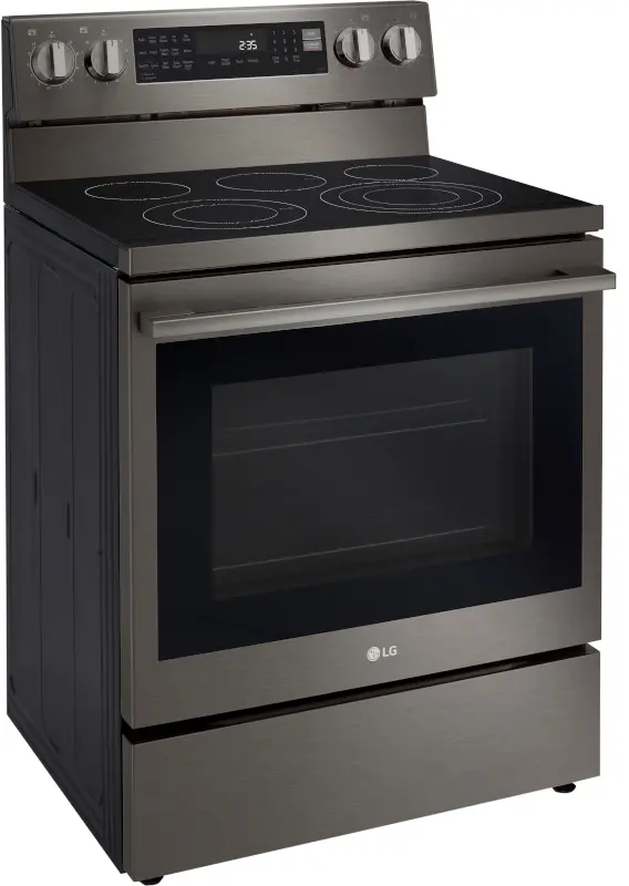 LREN6325ZE LG 6.3 Cu Ft Single Oven Electric Smart Range - Black Stainless Steel-25