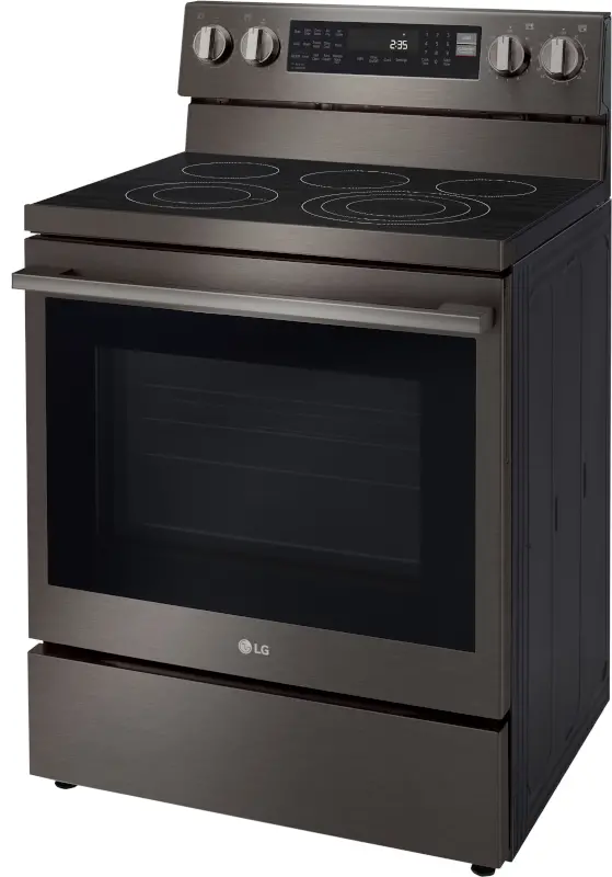 LREN6325ZE LG 6.3 Cu Ft Single Oven Electric Smart Range - Black Stainless Steel-26