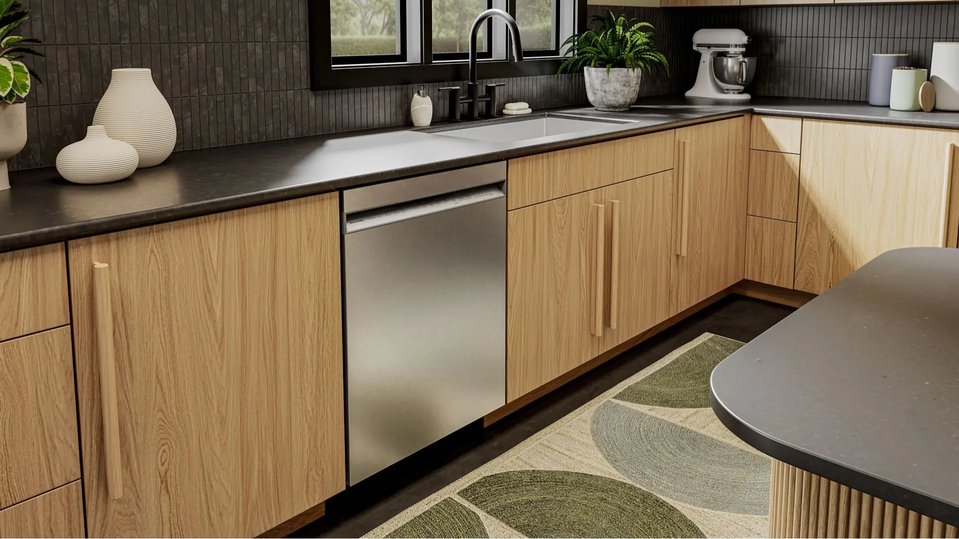 KDFS324SPS KitchenAid Front Control Dishwasher - Stainless Steel-2