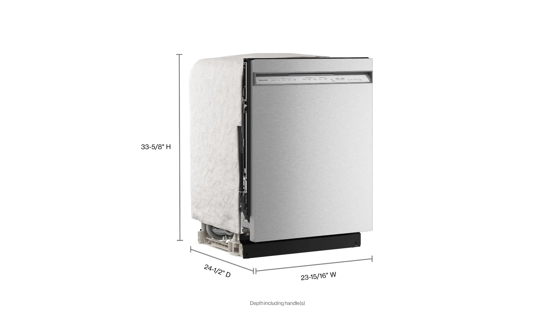 KDFS324SPS KitchenAid Front Control Dishwasher - Stainless Steel-3