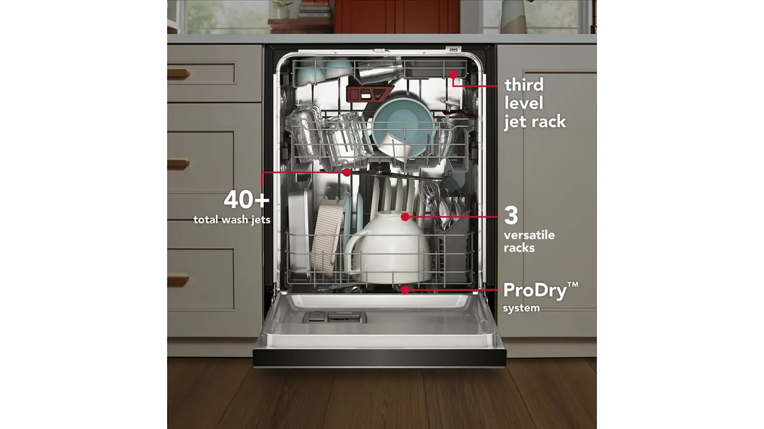 KDFS324SPS KitchenAid Front Control Dishwasher - Stainless Steel-4