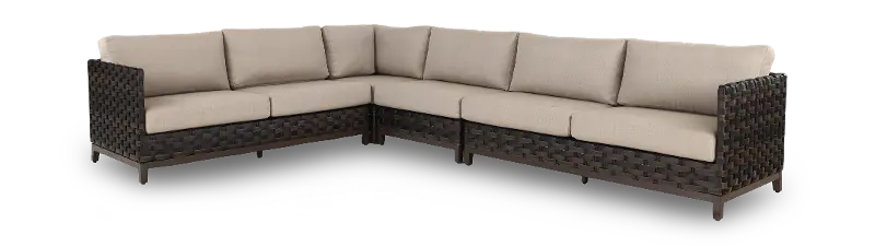 Ellsworth Beige 4 Piece Patio Sectional